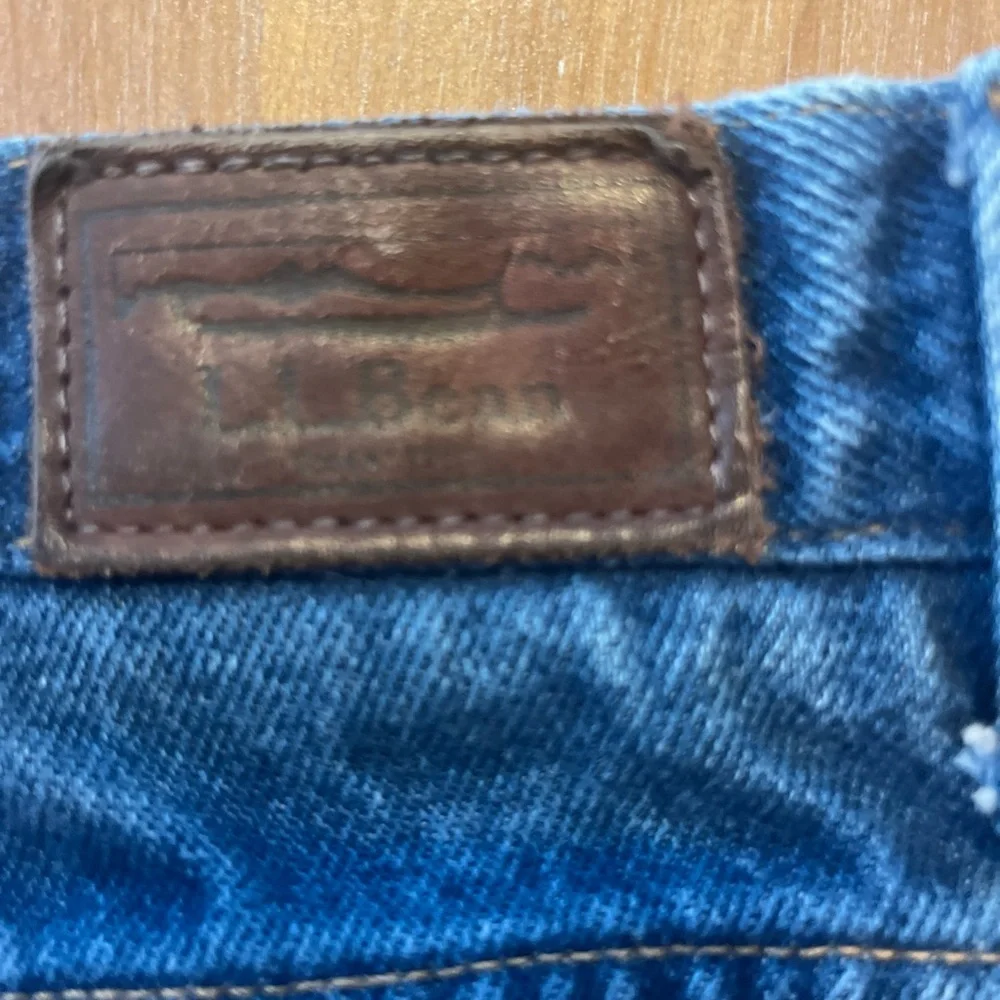 LL BEAN 250265 Mens Double L® Jeans Natural Fit Hidden Comfort Waist 38x32